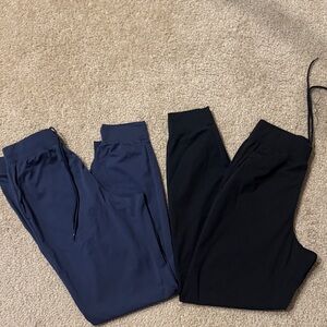 Uniqlo Women's Navy and Black Joggers. Dry-Ex, Strech